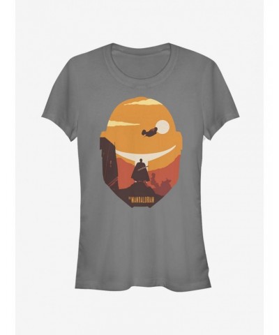 Star Wars The Mandalorian Dark Saber Poster Girls T-Shirt $6.47 T-Shirts